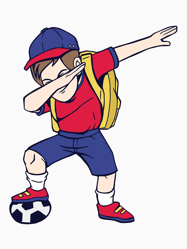 soccer kid dabbing by pirminio