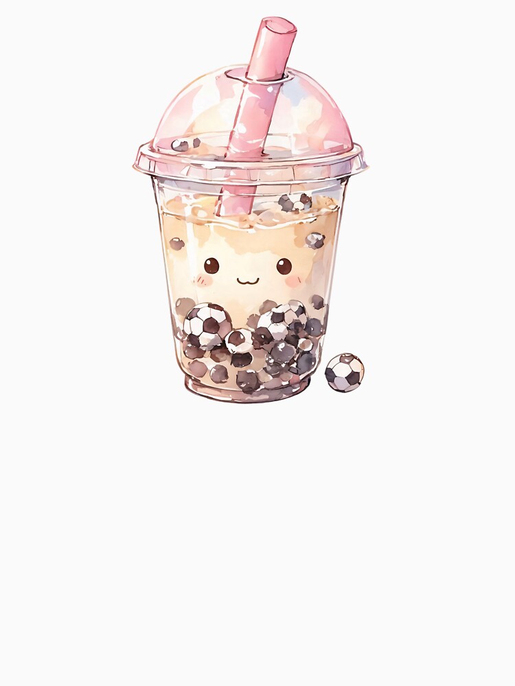 Soccer Ball Bubble Tea Aesthetic Anime Drink by All-Of-Art