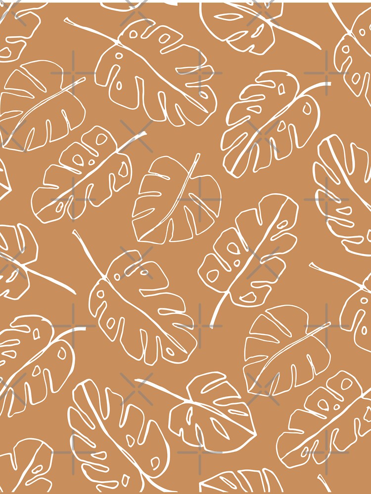 Minimalist Floral Leaf Pattern Earth Toned by SoloTravelerSt