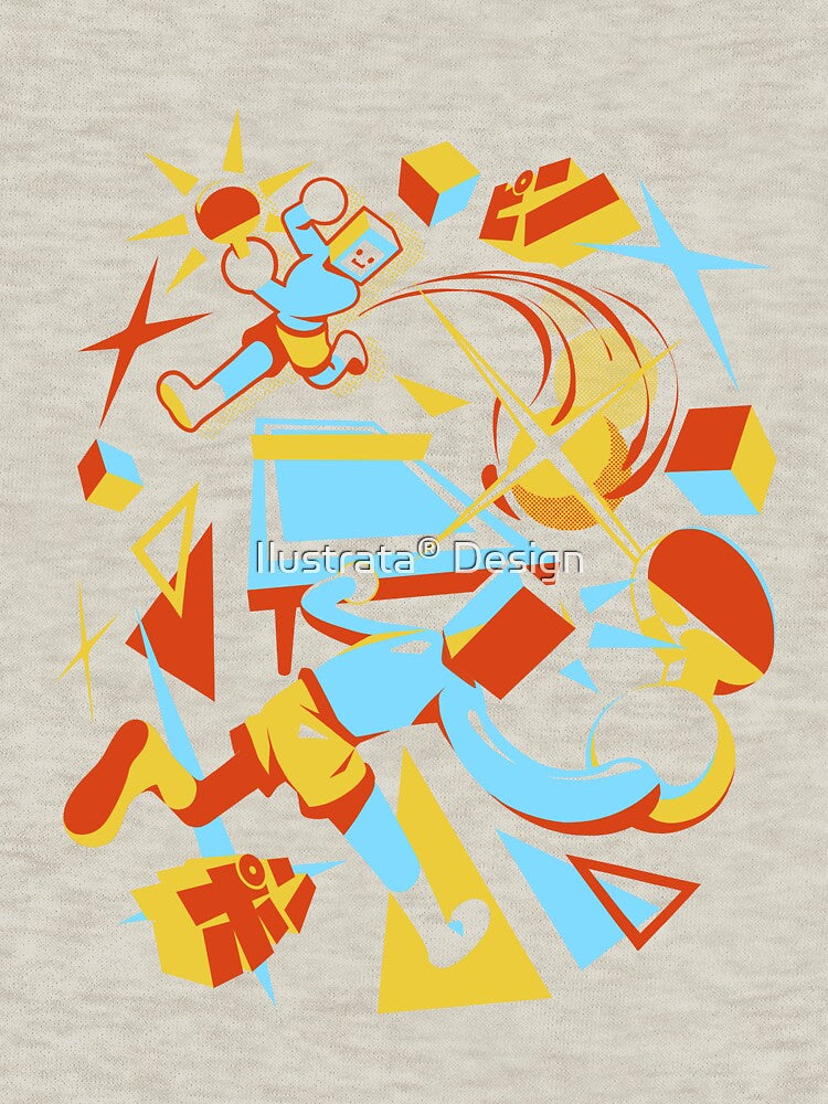 Ping Pong Rally White by Ilustrata®