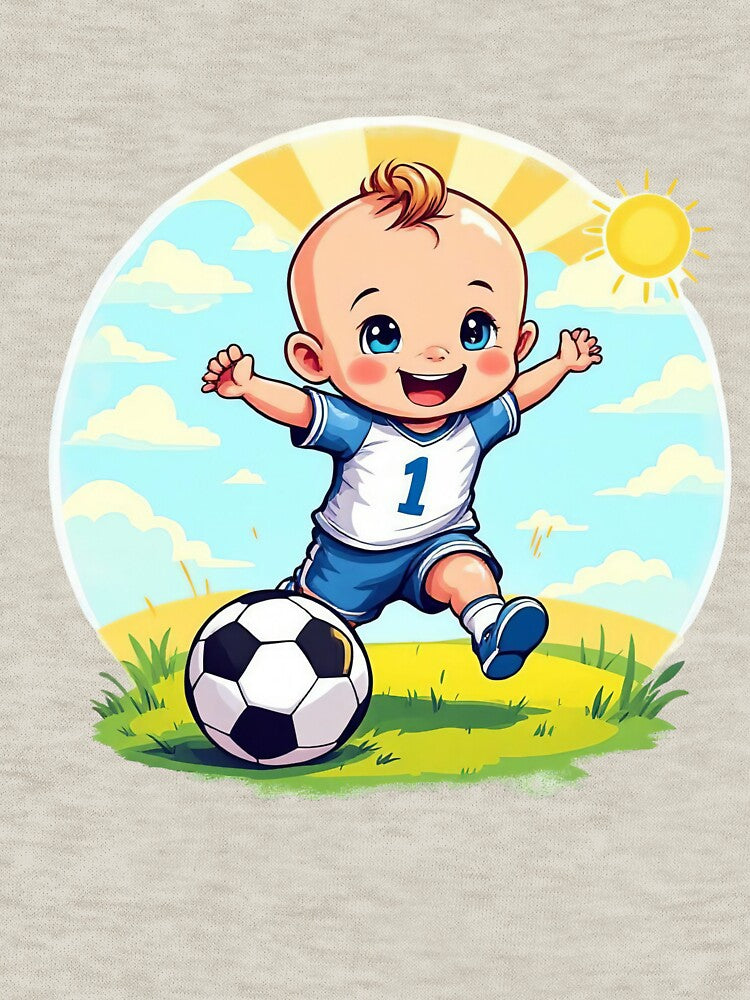 Number 1 Baby Soccer T-shirt | Little Football Player Bodysuit | Toddler Sports Gift by TheGaliyaStudio