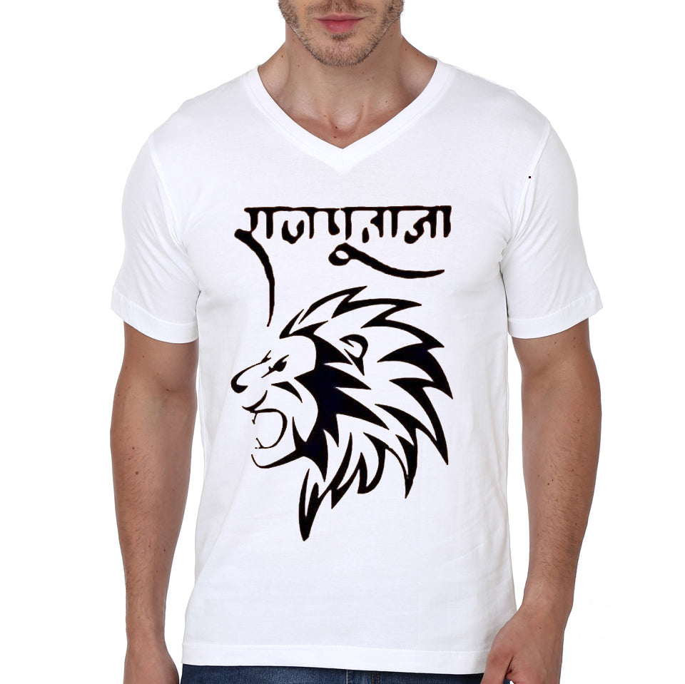 Rajputana White V-Neck T-Shirt Hoodie, Sweatshirt | CoreVibeTees.com