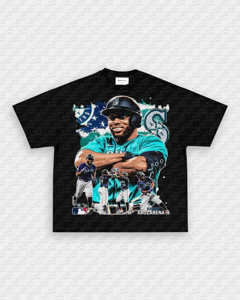 RANDY AROZARENA - MARINERS TEE Hoodie, Sweatshirt | CoreVibeTees.com (Image 1)