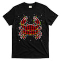 Red Buffalo Plaid Crab Santa Christmas Pajama Matching T-Shirt Hoodie, Sweatshirt | CoreVibeTees.com