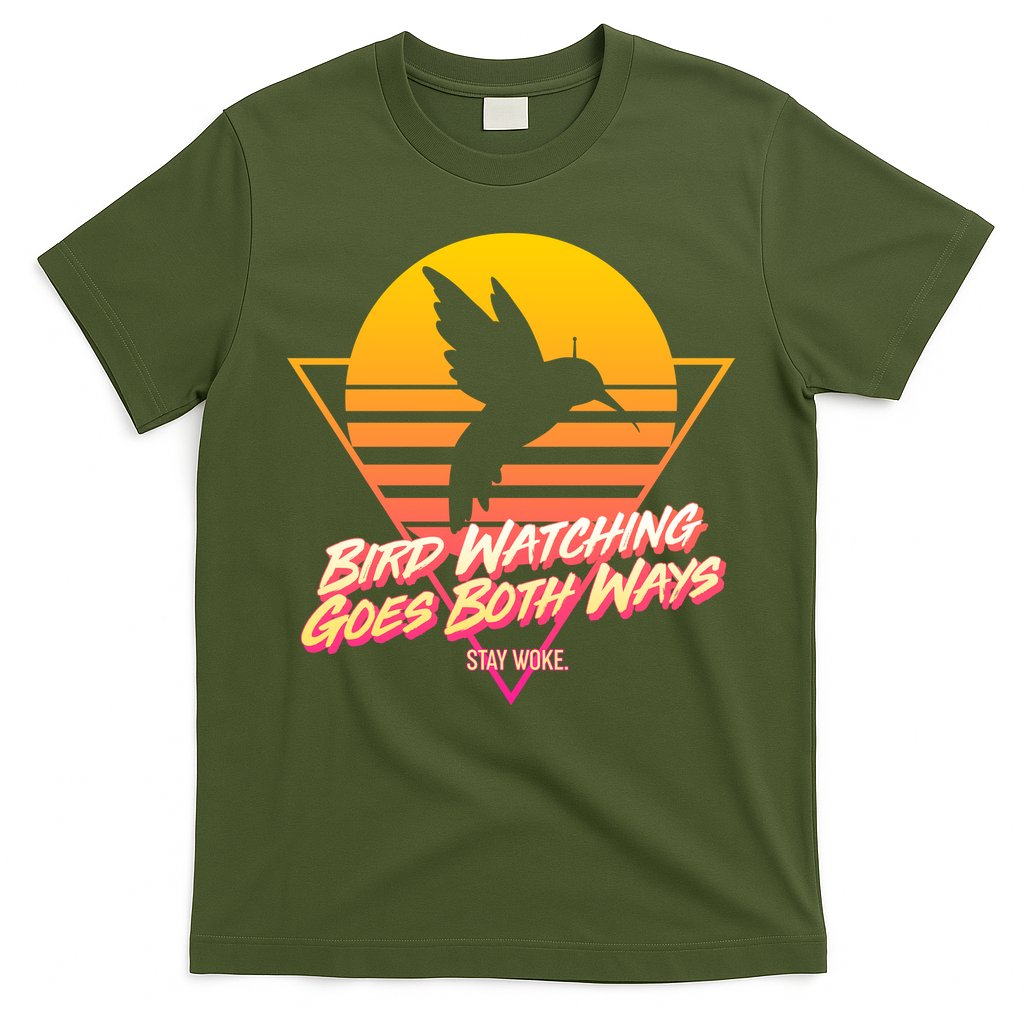 Retro Bird Watching Goes Both Ways T-Shirt Hoodie, Sweatshirt | CoreVibeTees.com
