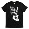 Rock Cat Playing Guitar Funny Guitar Cat T-Shirt Hoodie, Sweatshirt | CoreVibeTees.com