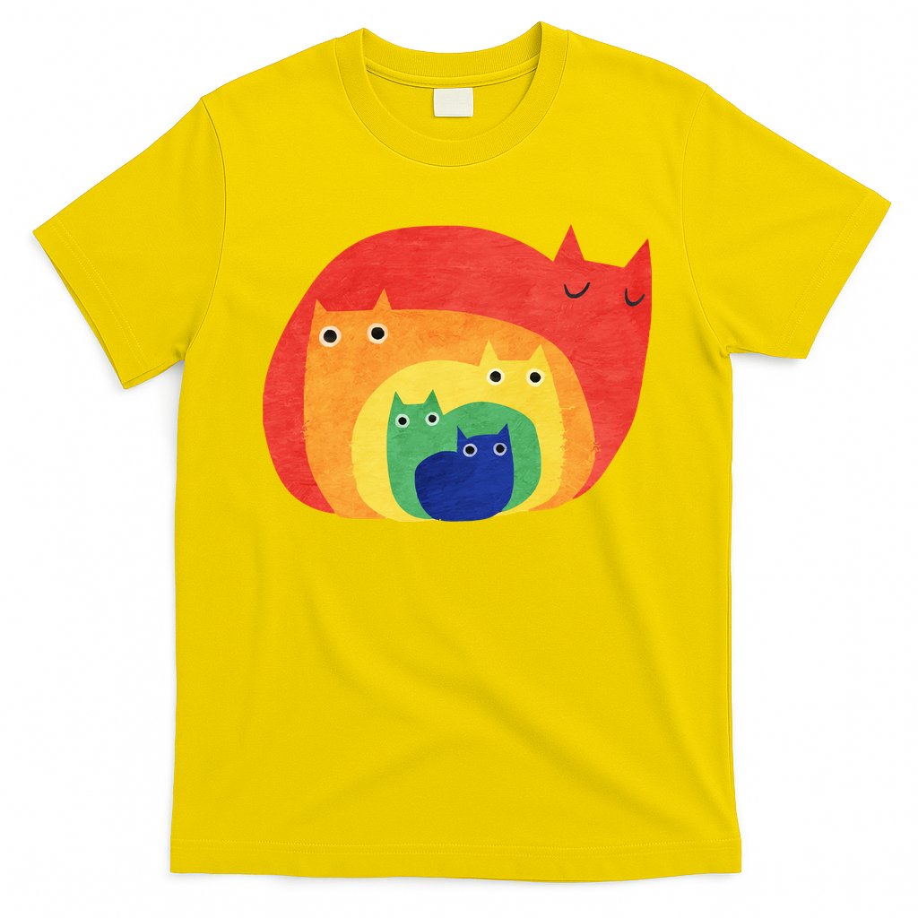 Rainbow Cats T-Shirt Hoodie, Sweatshirt | CoreVibeTees.com