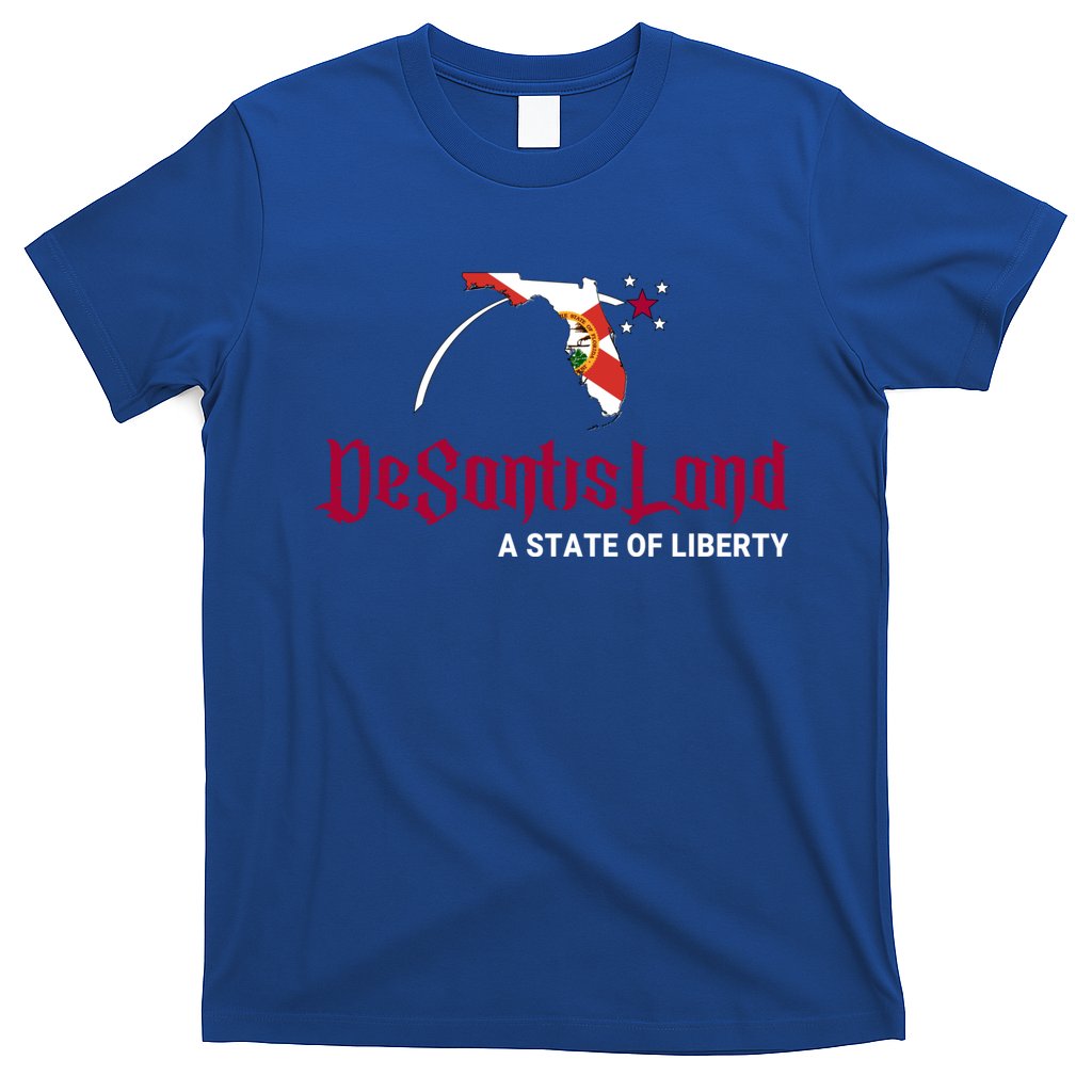 Ron Desantis DeSantisLand State Of Liberty Florida Map FL Flag Patriotic T-Shirt Hoodie, Sweatshirt | CoreVibeTees.com