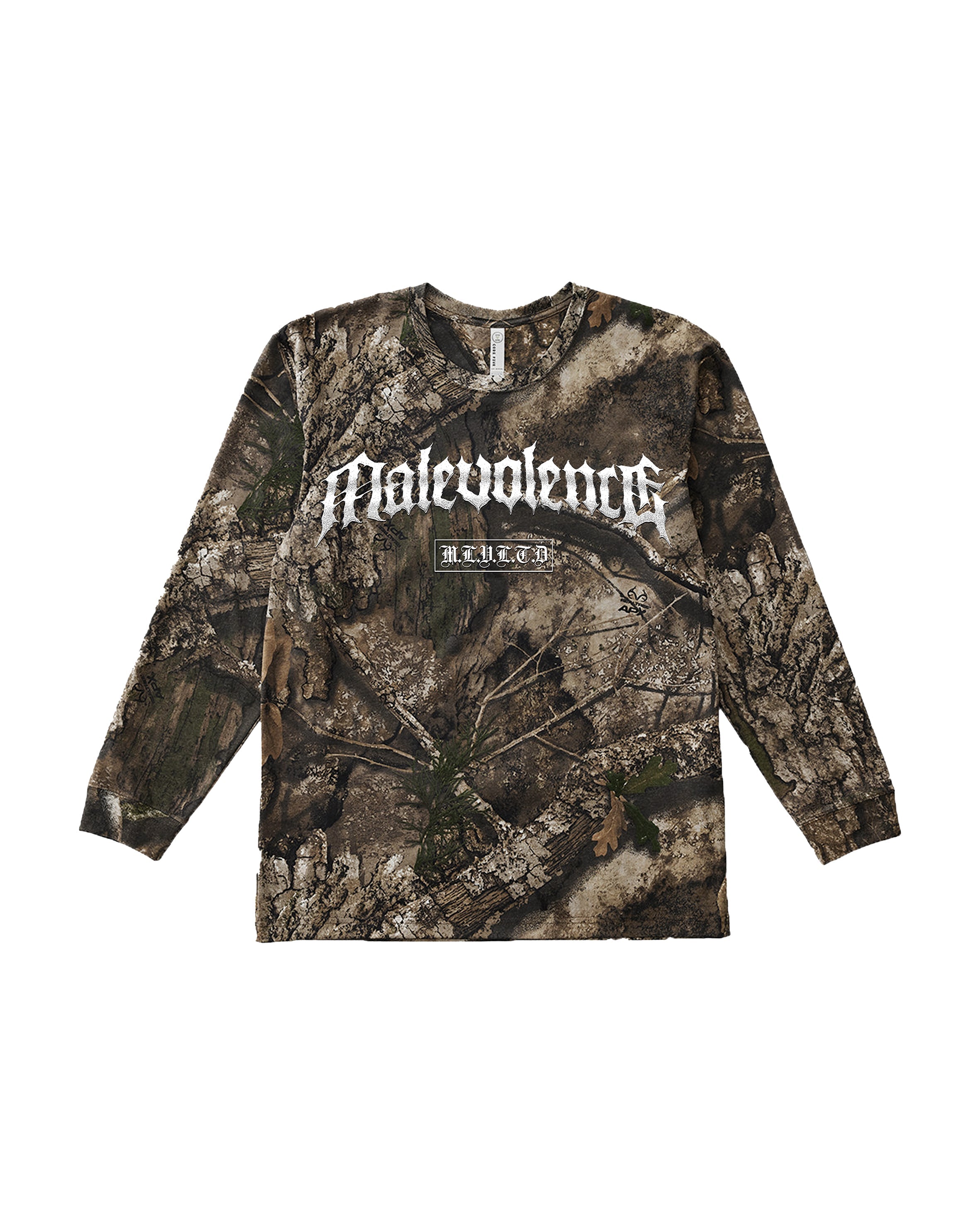 Malevolence - Real Tree Camo Longsleeve Shirt Hoodie, Sweatshirt | CoreVibeTees.com