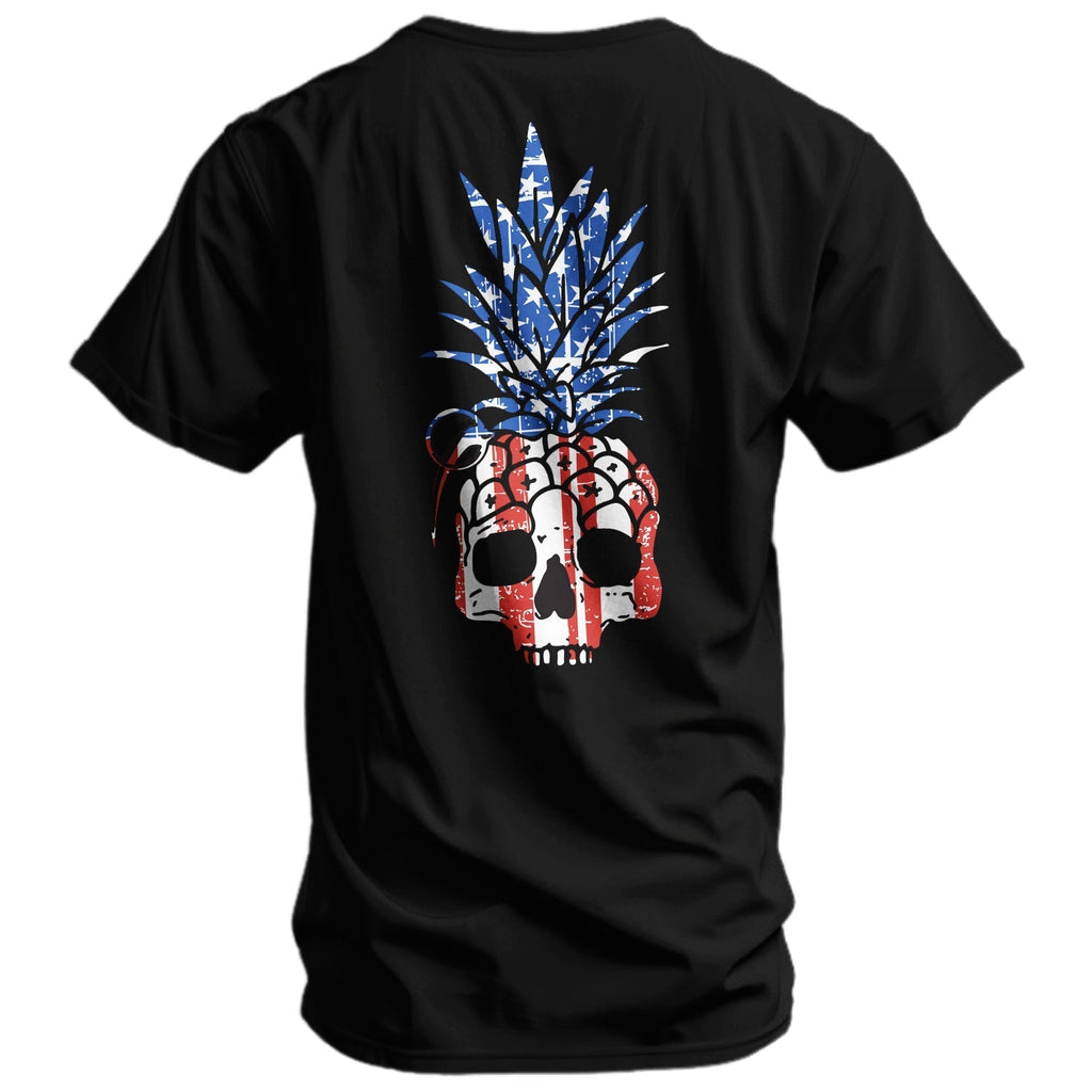 American Flag USA Pineapple Grenade Men's T-Shirt Hoodie, Sweatshirt | CoreVibeTees.com (Image 1)