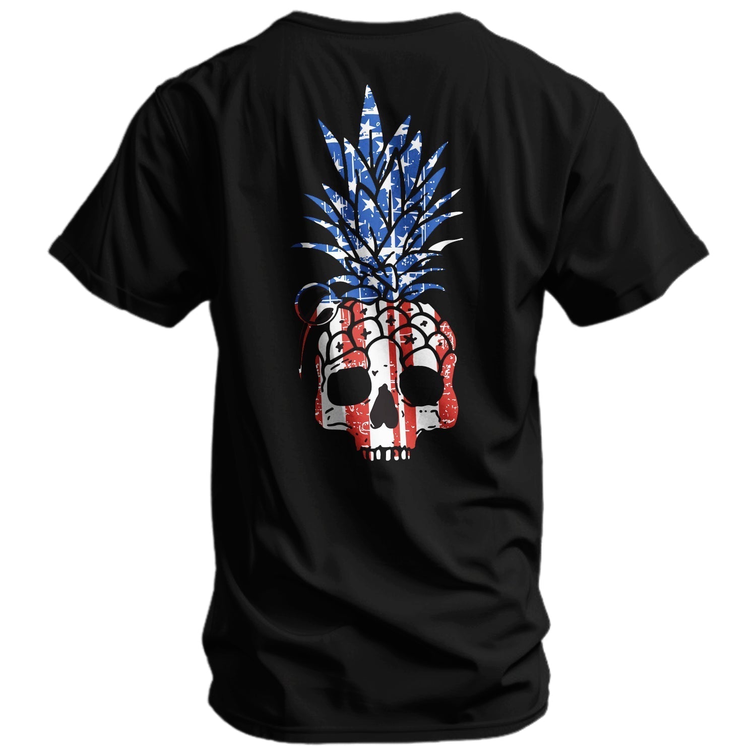 American Flag USA Pineapple Grenade Men's T-Shirt Hoodie, Sweatshirt | CoreVibeTees.com (Image 1)