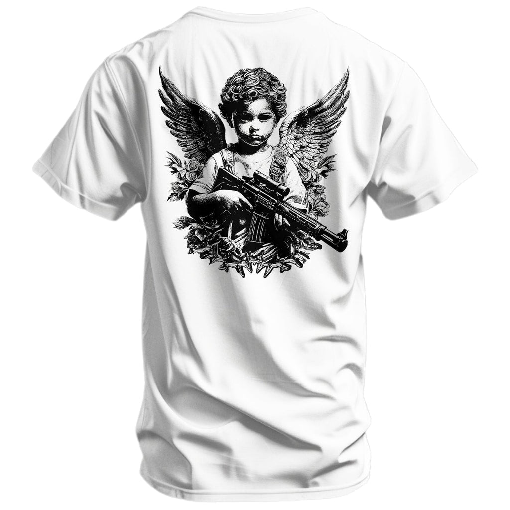 The Armed Guardian Angel Men's T-Shirt Hoodie, Sweatshirt | CoreVibeTees.com (Image 3)