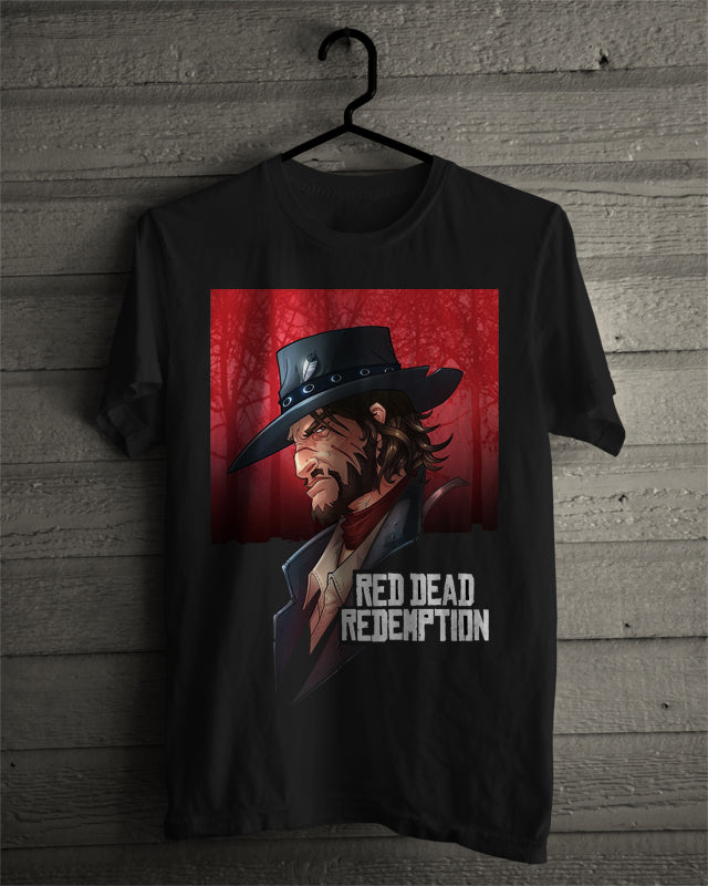 Red Redemption Black Tee Hoodie, Sweatshirt | CoreVibeTees.com