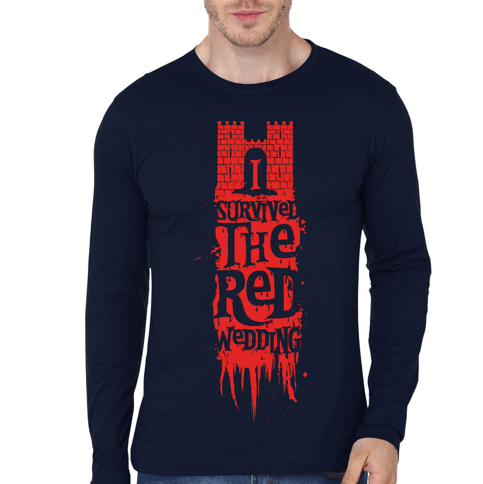 The Red Wedding Navy Blue Full Sleeve Tee Hoodie, Sweatshirt | CoreVibeTees.com