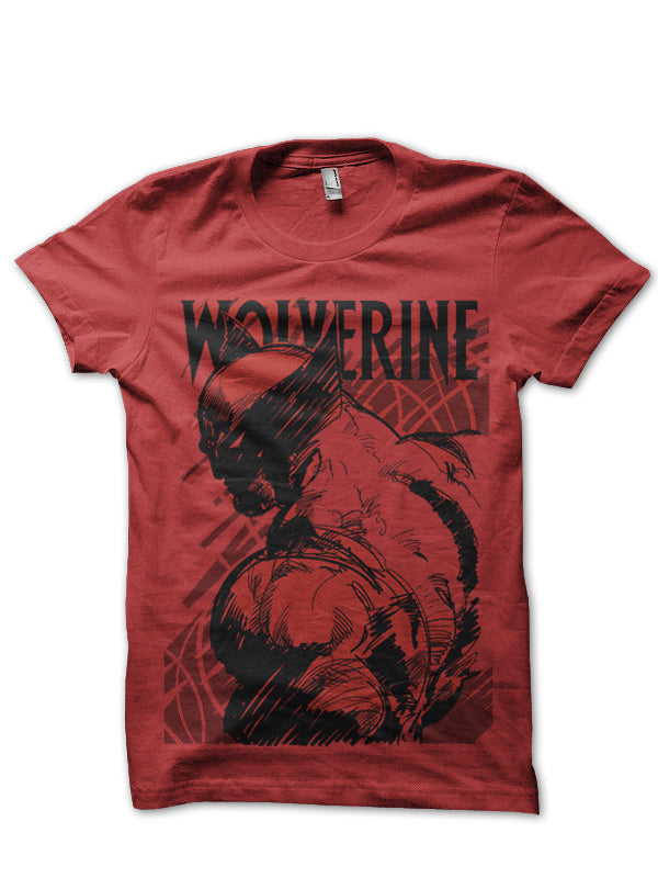 Red Wolverine Tee Hoodie, Sweatshirt | CoreVibeTees.com