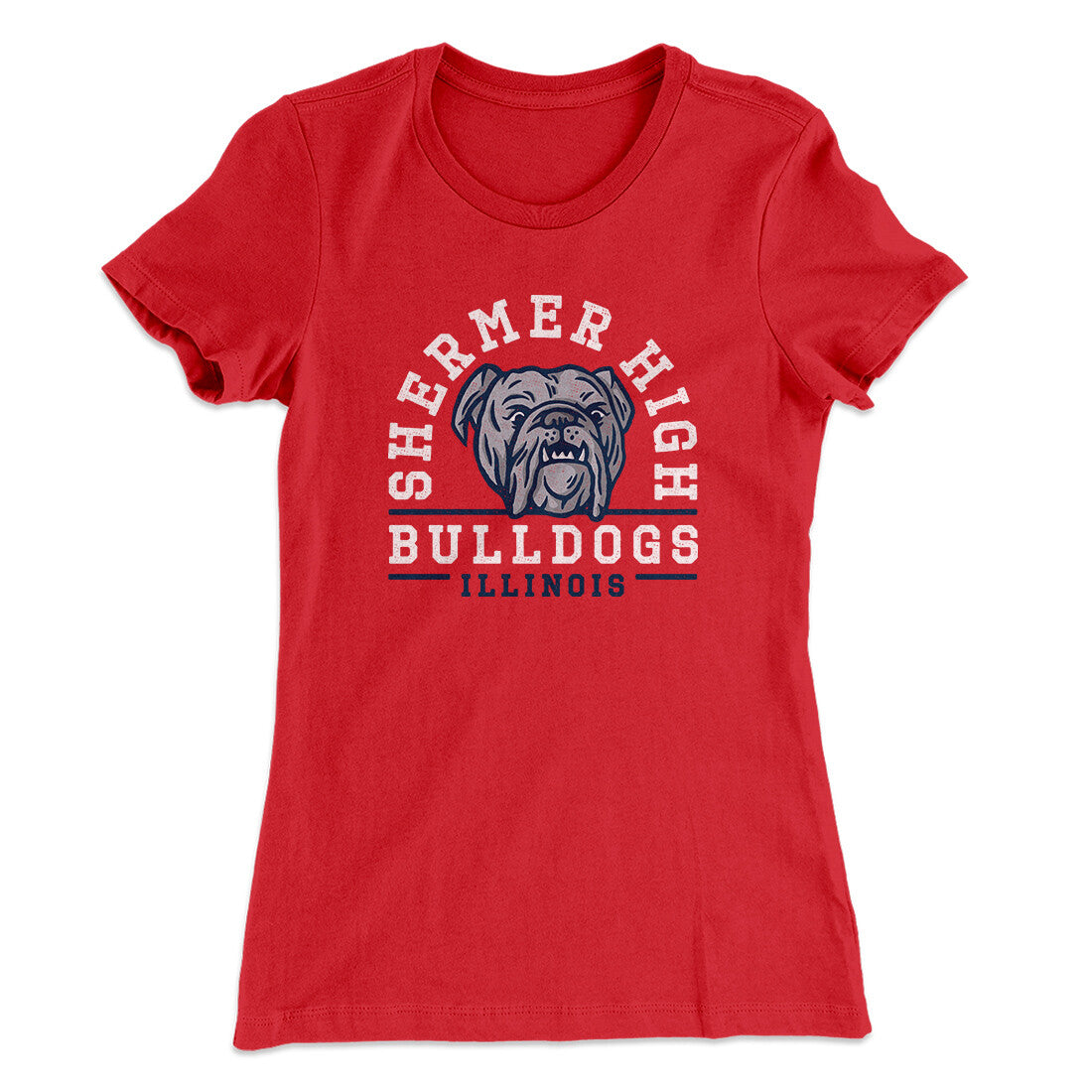 Shermer High Bulldogs Women's T-Shirt Hoodie, Sweatshirt | CoreVibeTees.com (Image 4)