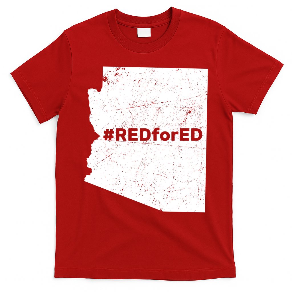 #RedForEd Distressed Red For Ed T-Shirt Hoodie, Sweatshirt | CoreVibeTees.com