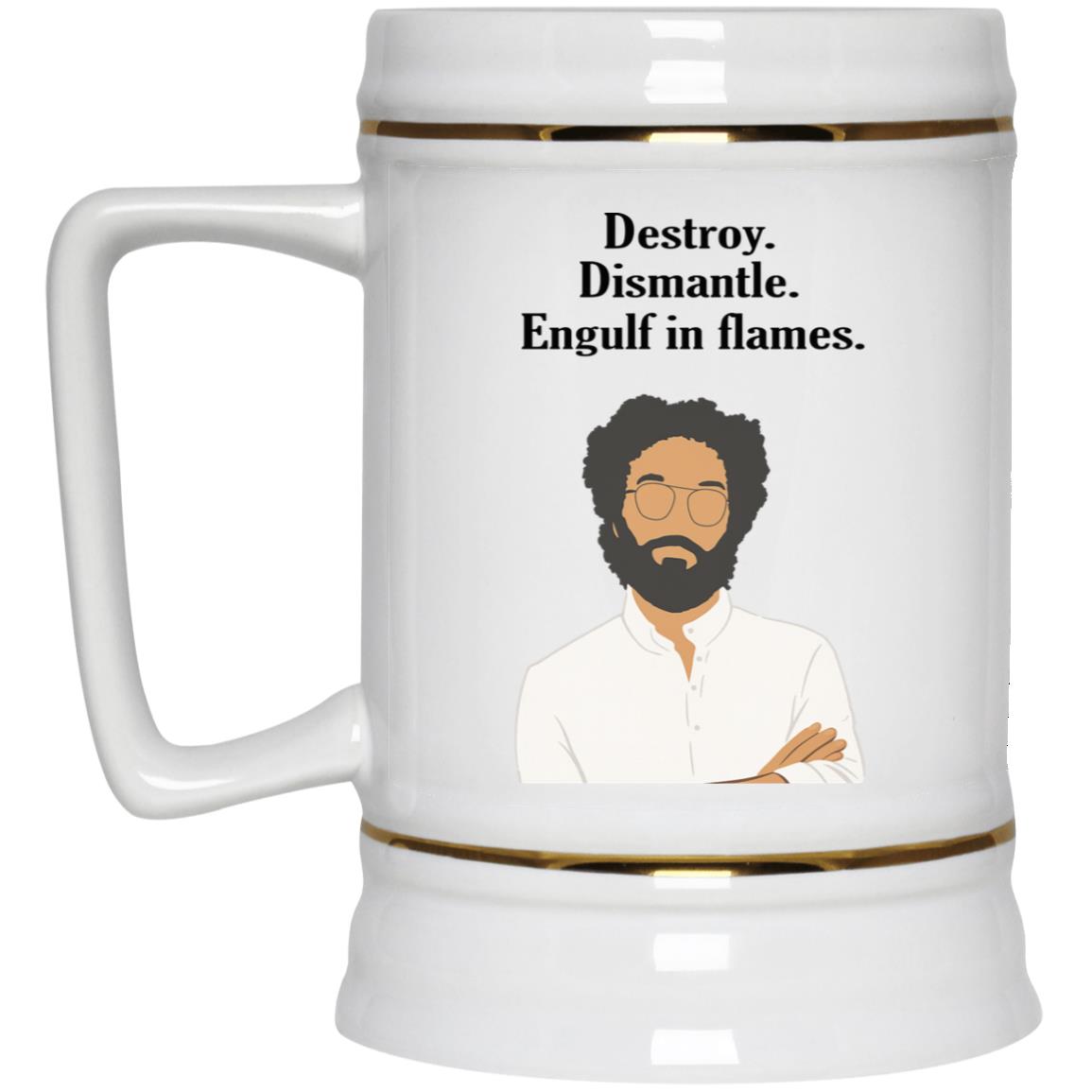 Jason Destroy Dismantle Engulf In Flames Mug