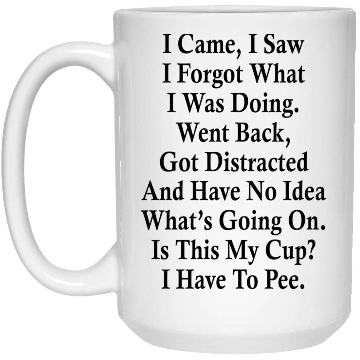 I Came I Saw I Forgot What I Was Doing Went Back Mug