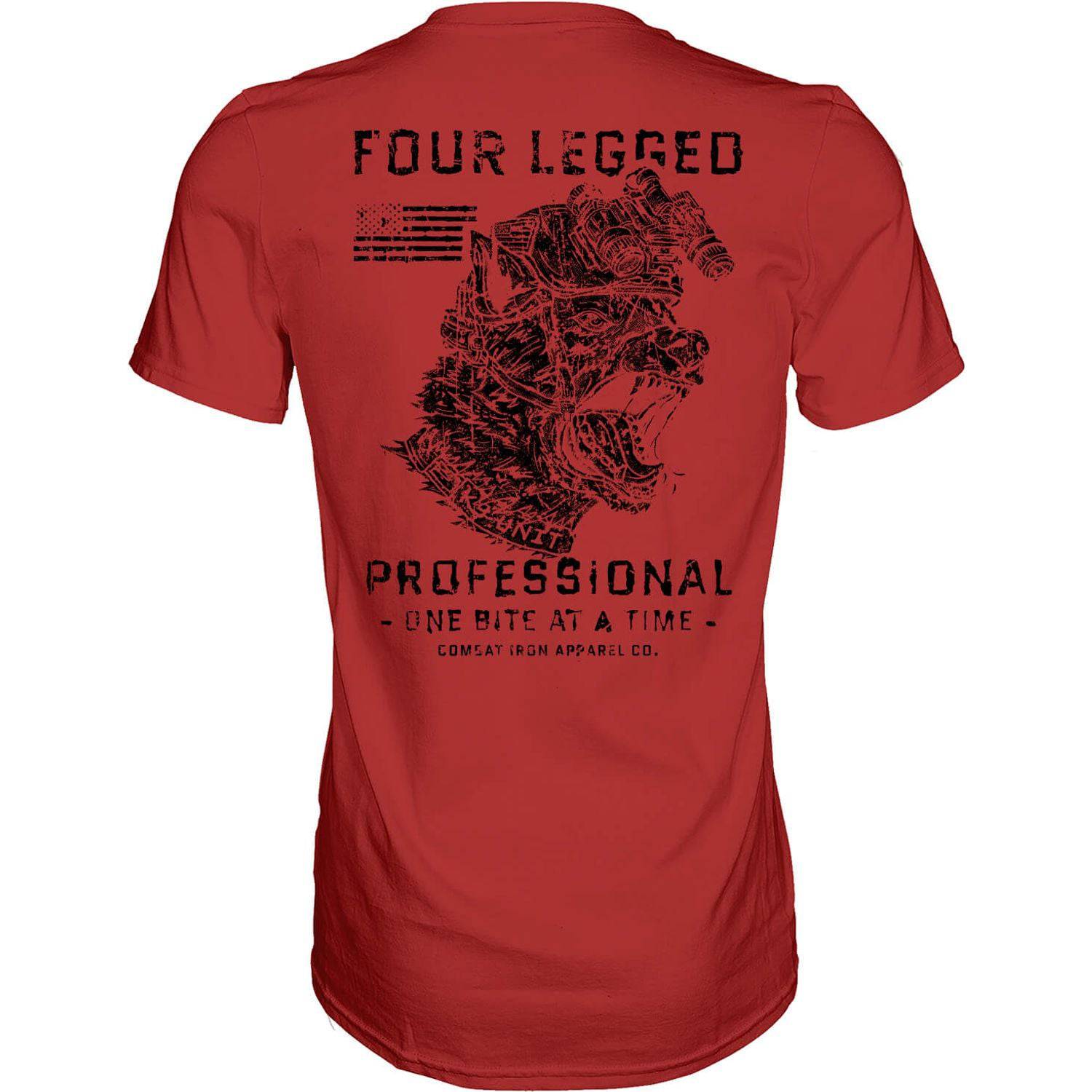 Four Legged Professional K9 Dog Training Men's T-Shirt Hoodie, Sweatshirt | CoreVibeTees.com (Image 3)