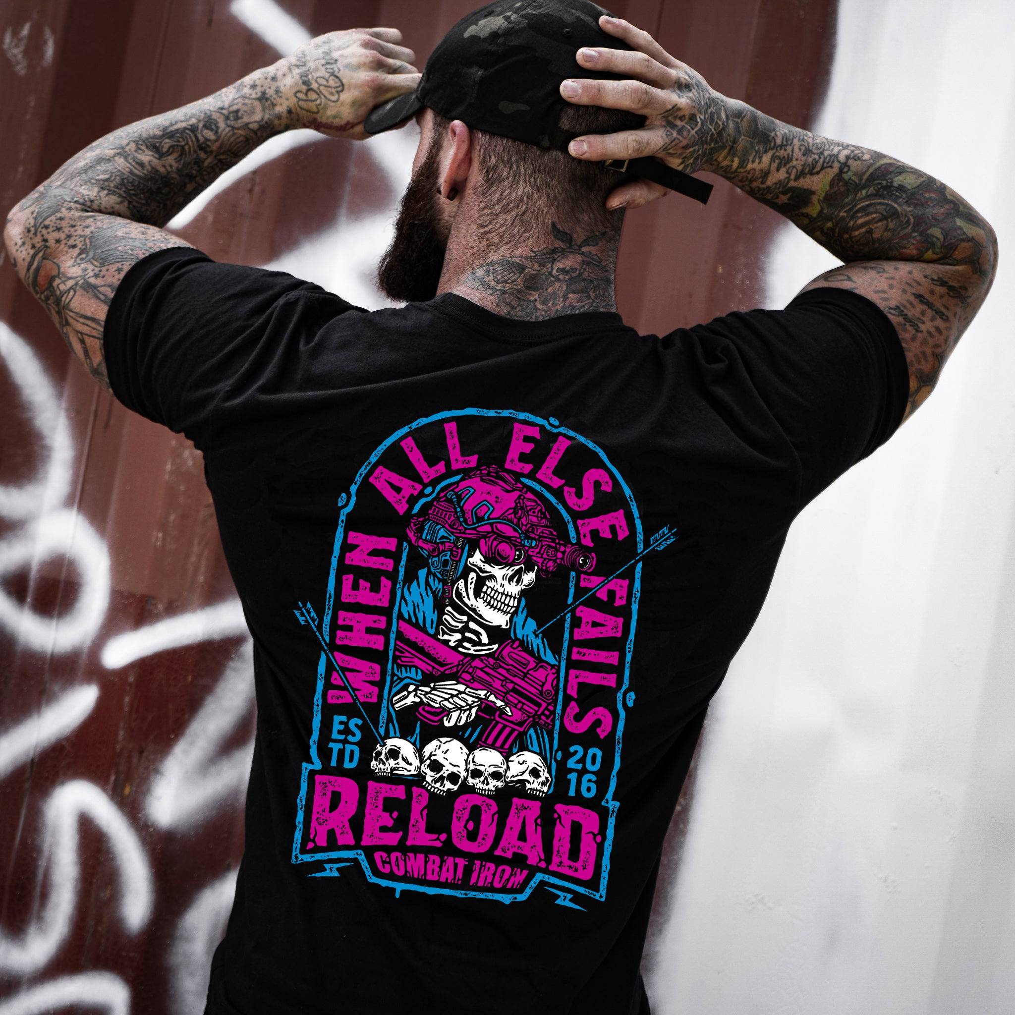 When All Else Fails, Reload Men's T-Shirt Hoodie, Sweatshirt | CoreVibeTees.com (Image 2)