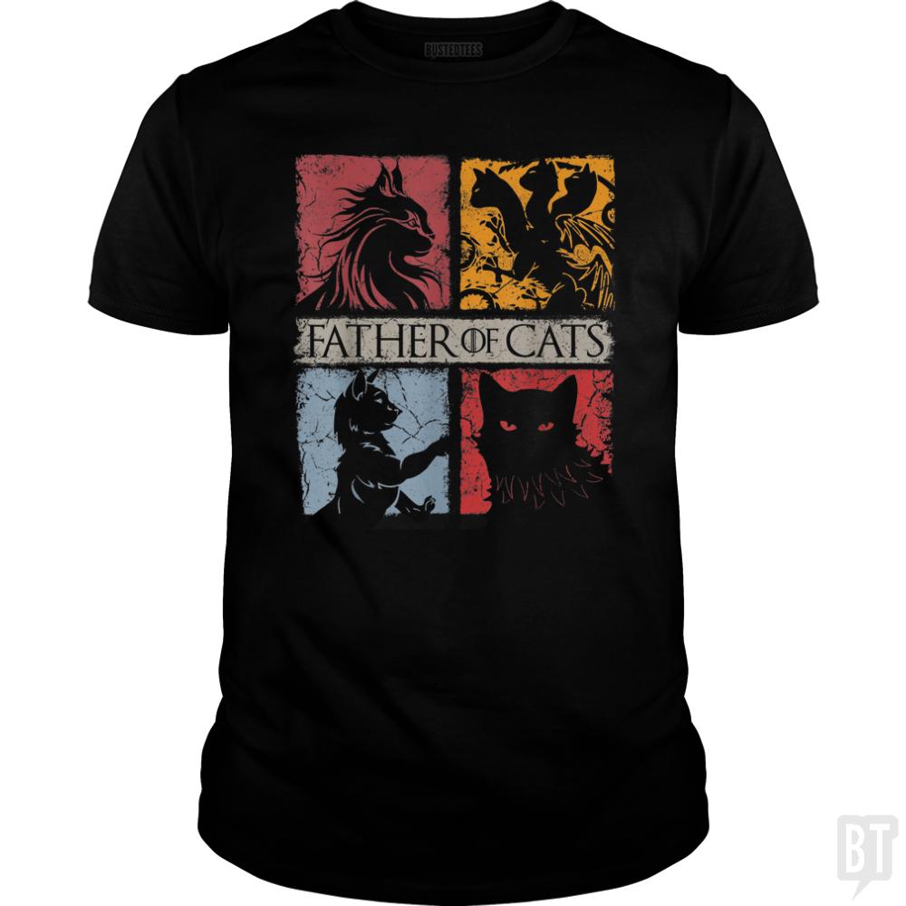 Father of Cats Shirt - Cat Lovers Cat Dad Fabulous Hoodie, Sweatshirt | CoreVibeTees.com (Image 2)
