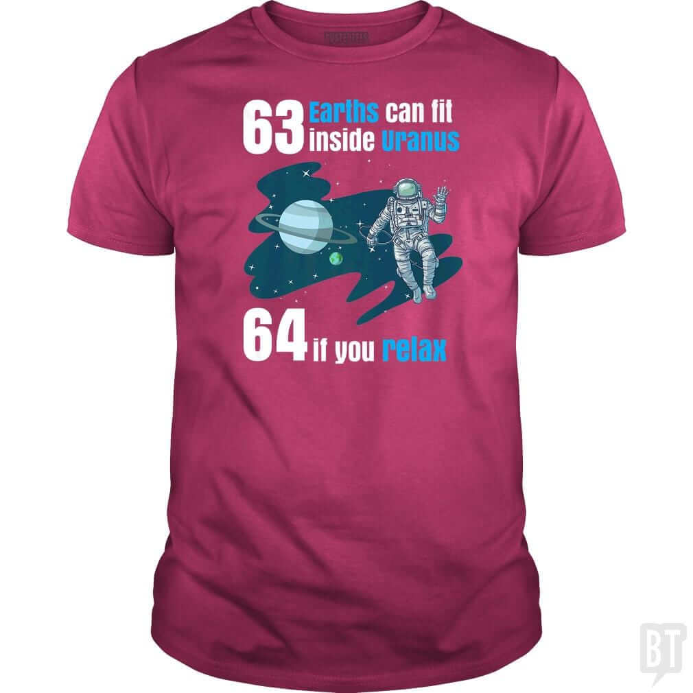 63 Earths Can Fit Inside Uranus T Shirt Funny Plan Hoodie, Sweatshirt | CoreVibeTees.com (Image 4)