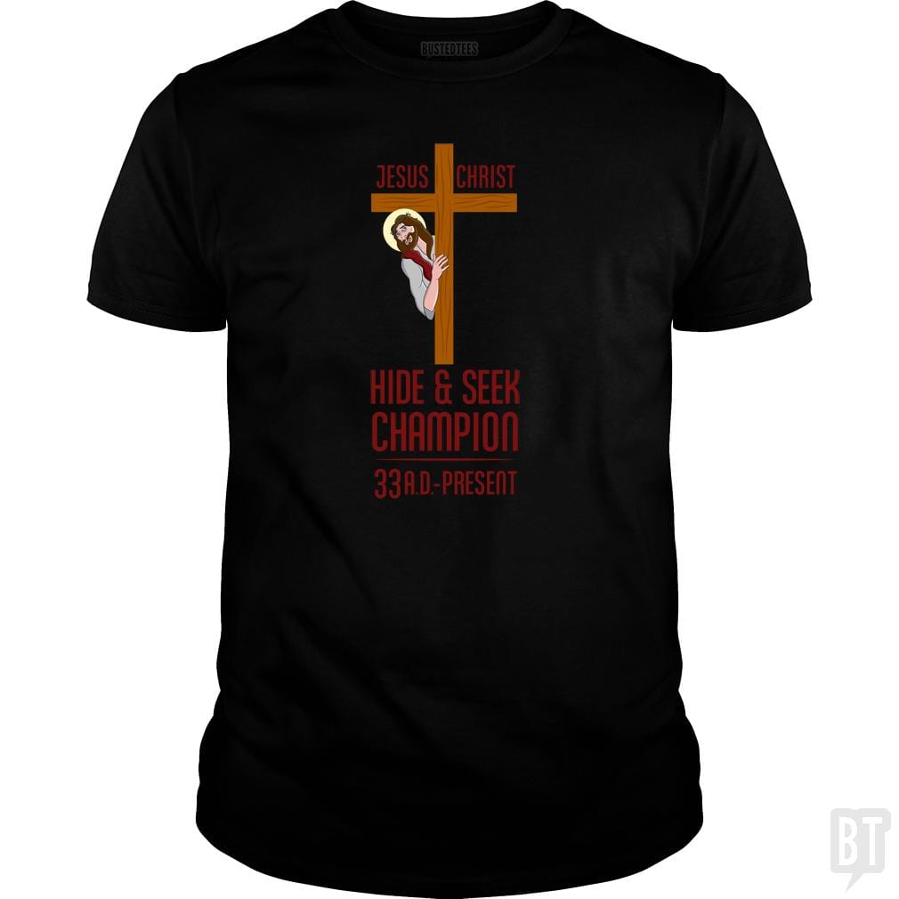 Funny Atheist T-Shirt Jesus Christ Hide and Seek C Hoodie, Sweatshirt | CoreVibeTees.com (Image 2)