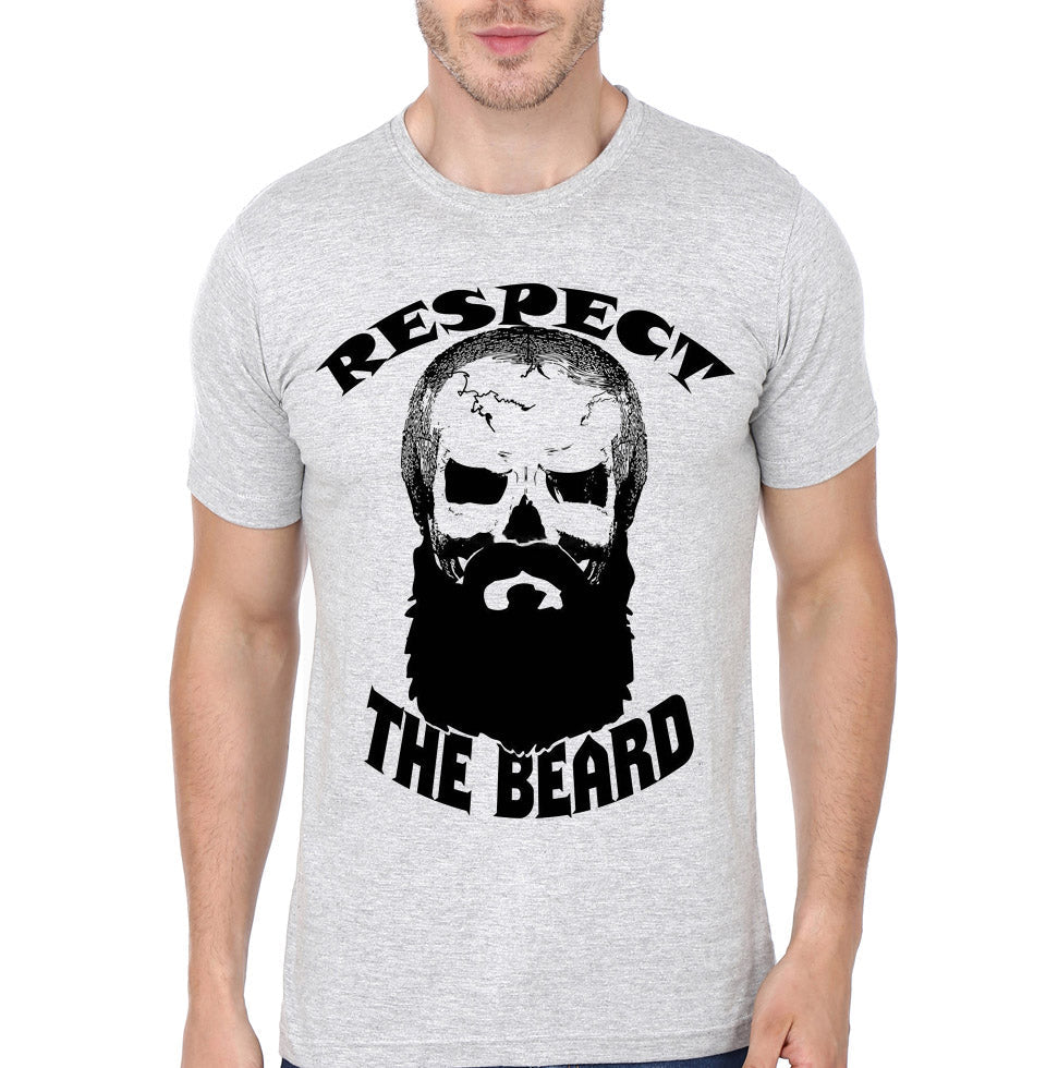 Respect The Beard Grey T-Shirt Hoodie, Sweatshirt | CoreVibeTees.com