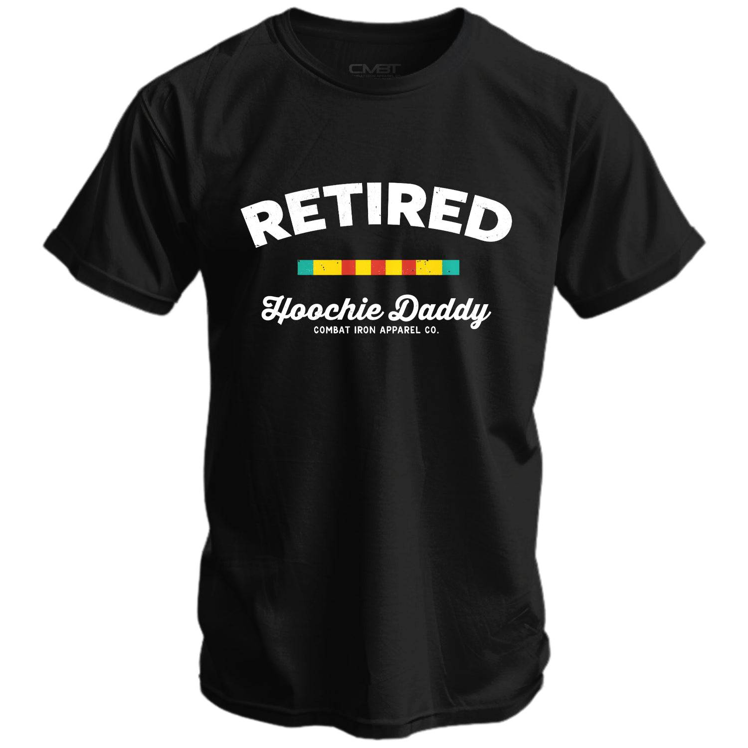 Retired Hoochie Daddy Veteran Ribbons Men's T-Shirt Hoodie, Sweatshirt | CoreVibeTees.com (Image 1)