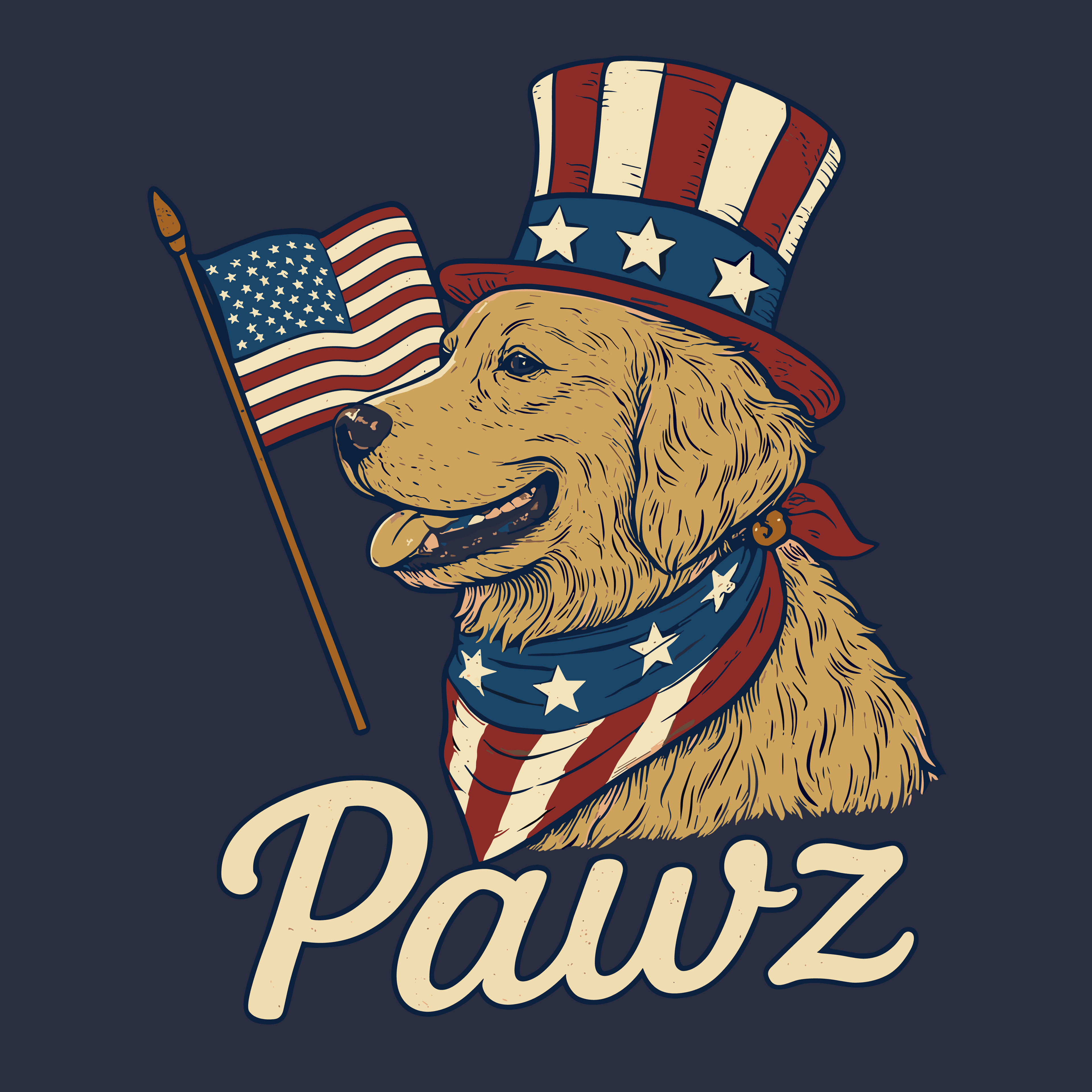 Patriotic Pup (Adult Short Sleeve T-Shirt) Hoodie, Sweatshirt | CoreVibeTees.com (Image 3)