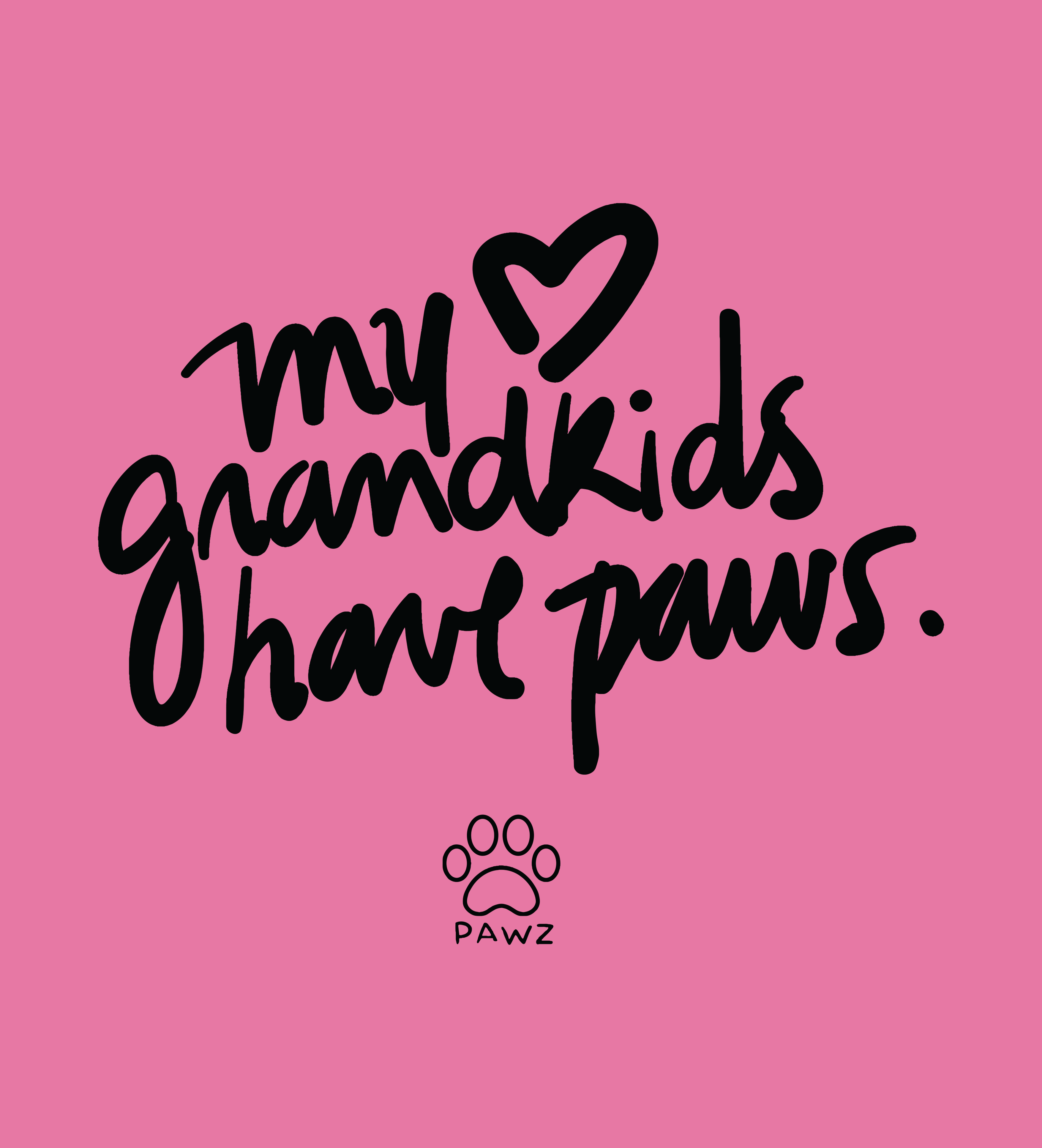 Grandpawz - Front Print (Adult Hoodie) T-Shirts, Sweatshirt | CoreVibeTees.com (Image 2)