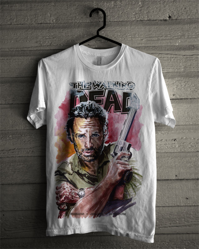 Rick Walking White T-Shirt Hoodie, Sweatshirt | CoreVibeTees.com