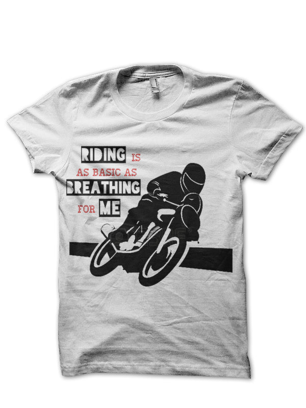 Biker White T-Shirt Hoodie, Sweatshirt | CoreVibeTees.com
