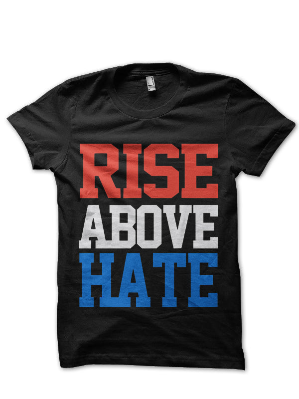 Rise Above Black Tee Hoodie, Sweatshirt | CoreVibeTees.com