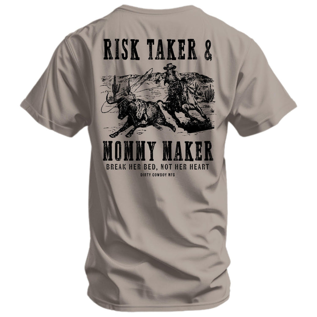 Risk Taker & Mommy Maker Men's T-Shirt Hoodie, Sweatshirt | CoreVibeTees.com (Image 3)