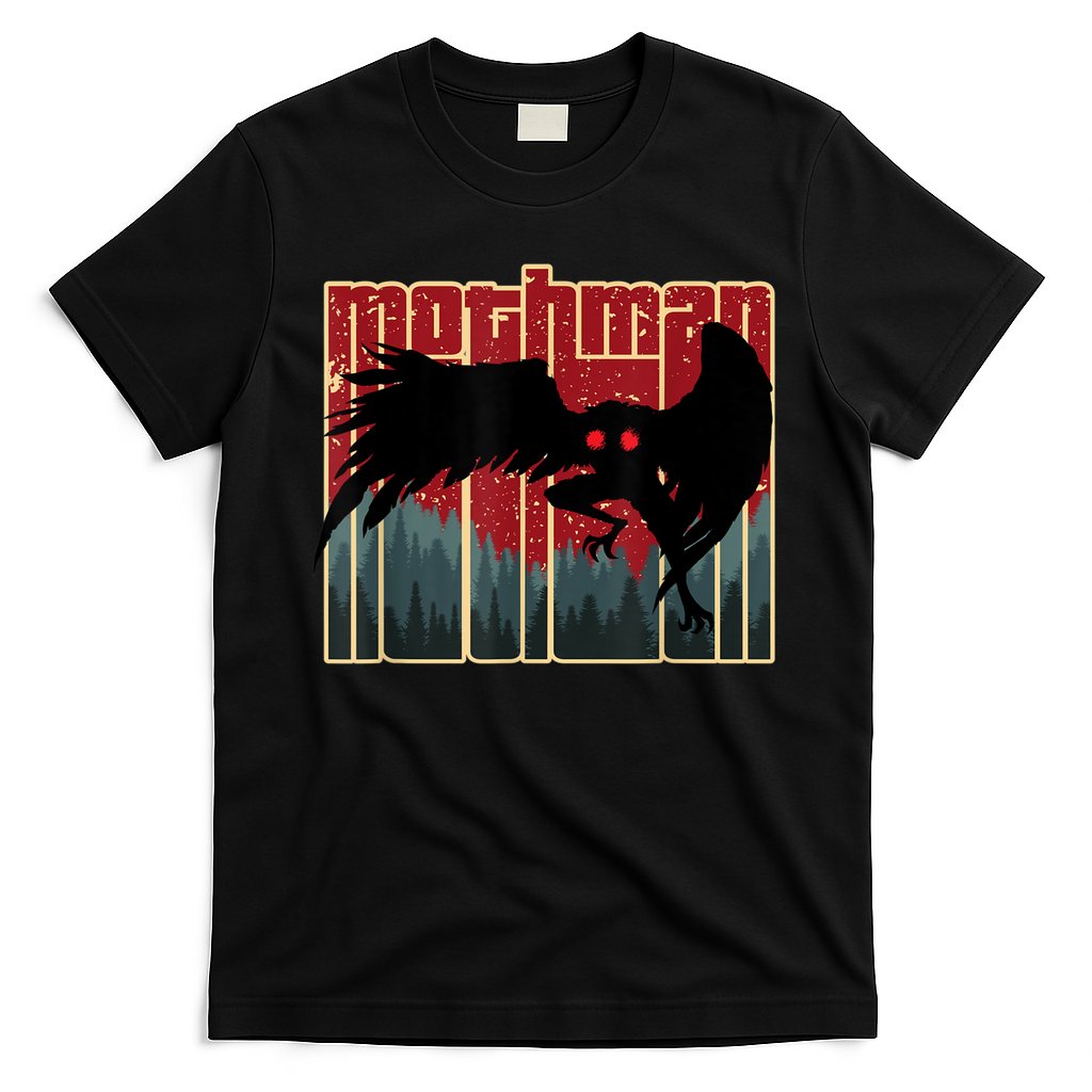 Retro Mothman Original West Virginia Cryptid Artwork T-Shirt Hoodie, Sweatshirt | CoreVibeTees.com