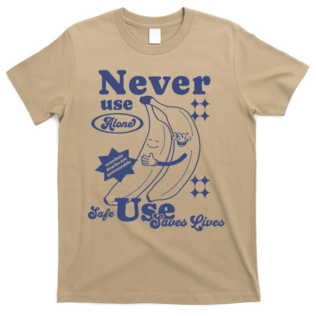 Retro Never Use Alone Harm Reduction T-Shirt Hoodie, Sweatshirt | CoreVibeTees.com