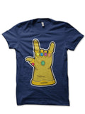 Thanos Rock On Navy Blue T-Shirt Hoodie, Sweatshirt | CoreVibeTees.com