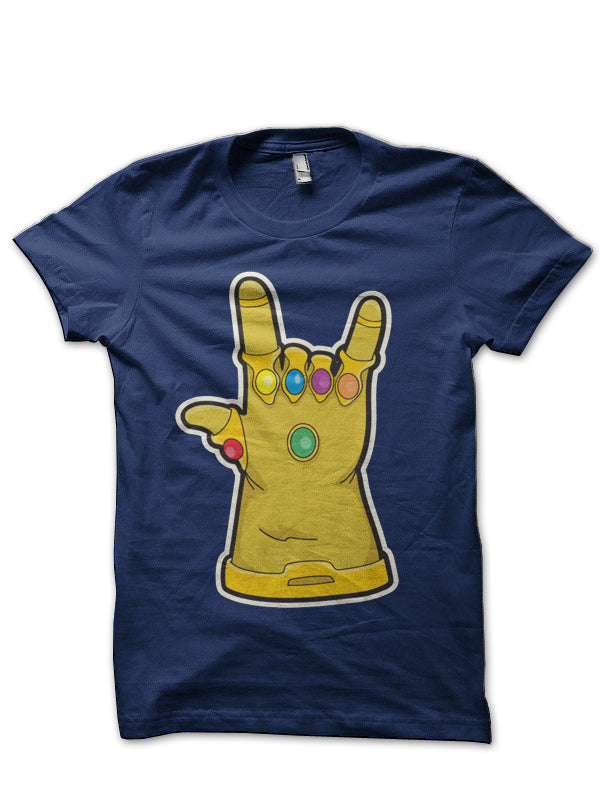Thanos Rock On Navy Blue T-Shirt Hoodie, Sweatshirt | CoreVibeTees.com