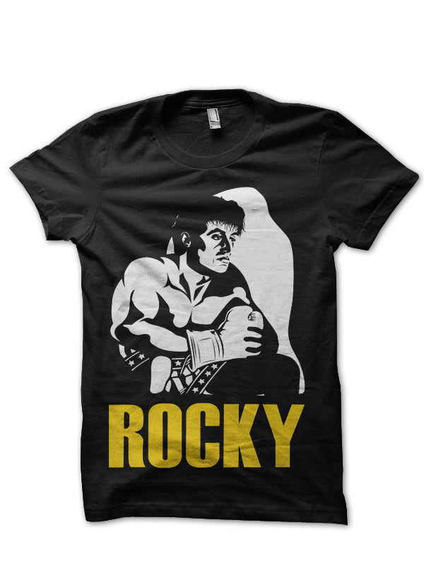 Rocky Balboa Black Tee Hoodie, Sweatshirt | CoreVibeTees.com