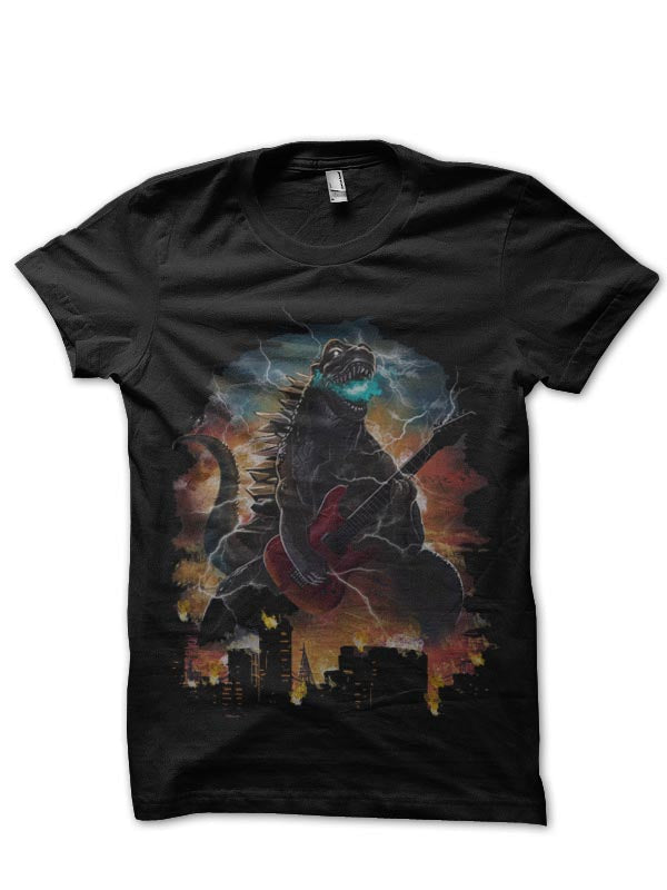 Musician Godzilla Black T-Shirt Hoodie, Sweatshirt | CoreVibeTees.com
