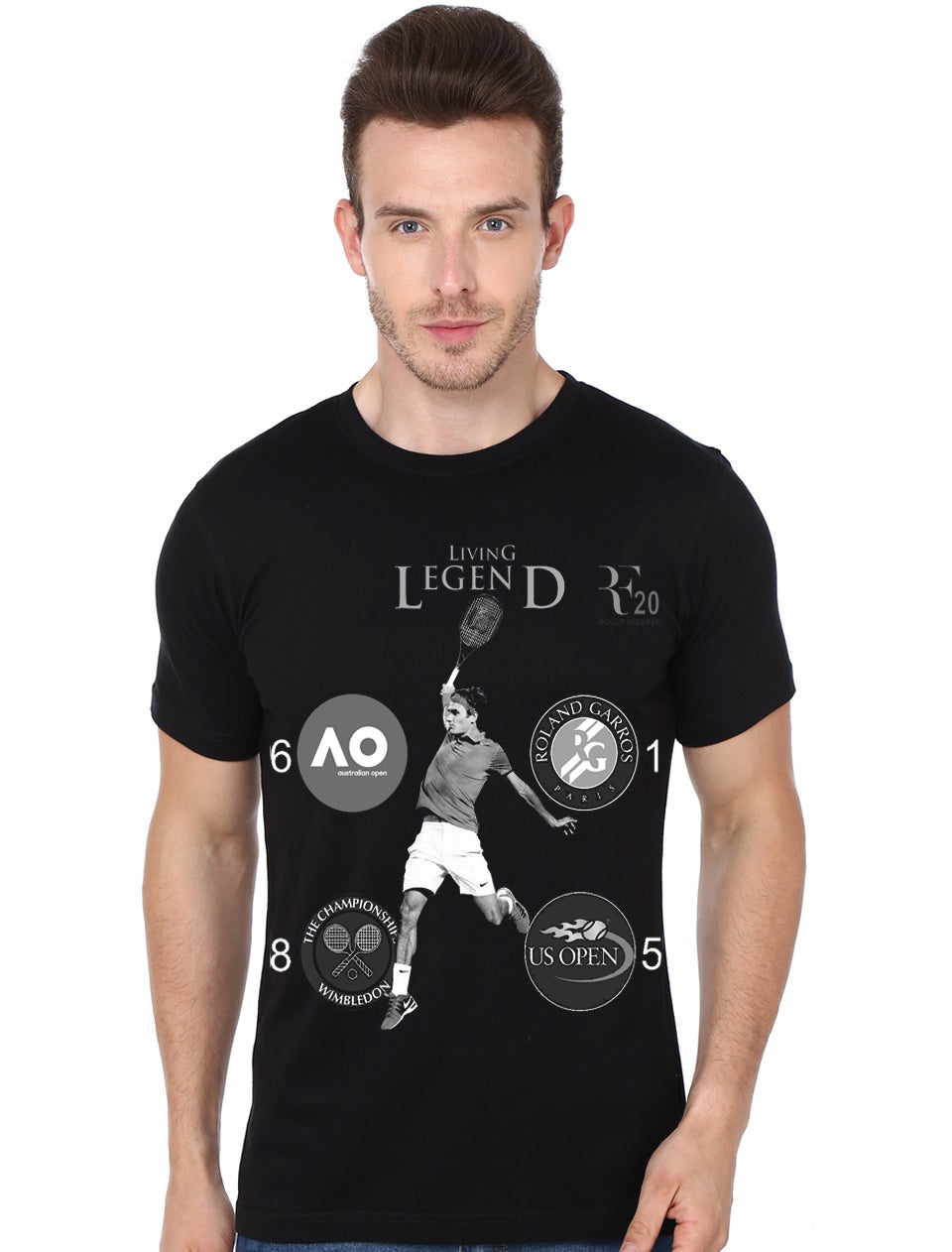 Roger Federer Black T-Shirt Hoodie, Sweatshirt | CoreVibeTees.com