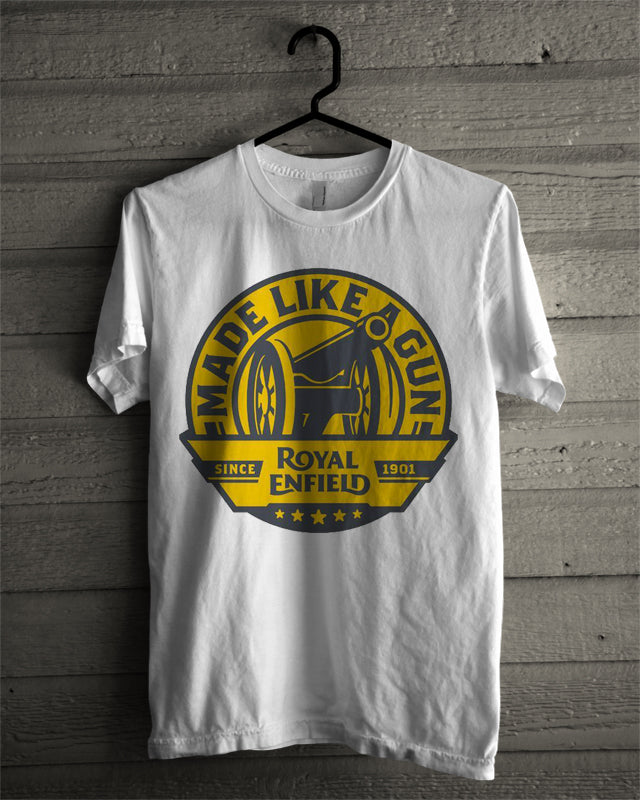 Royal Enfield White Tee Hoodie, Sweatshirt | CoreVibeTees.com