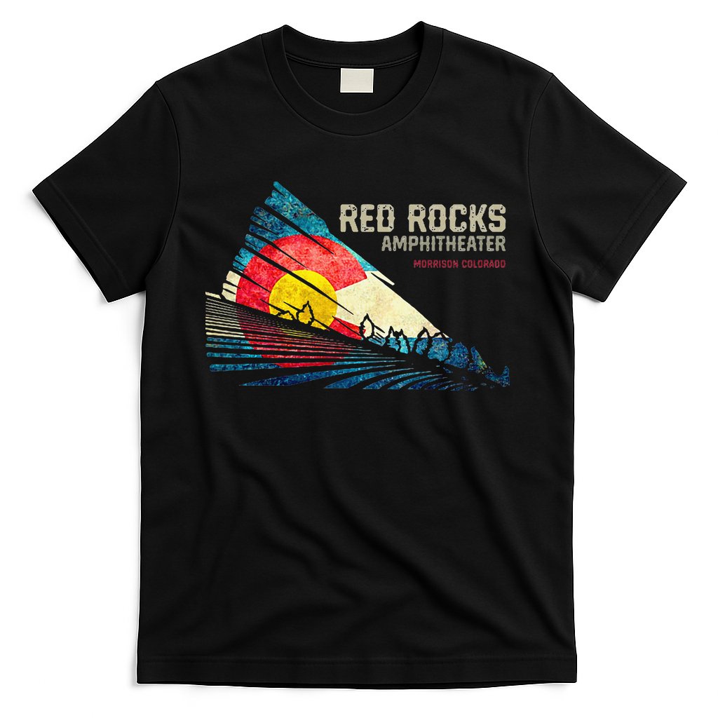 Red Rocks Amphitheater Colorado C State Flag T-Shirt Hoodie, Sweatshirt | CoreVibeTees.com