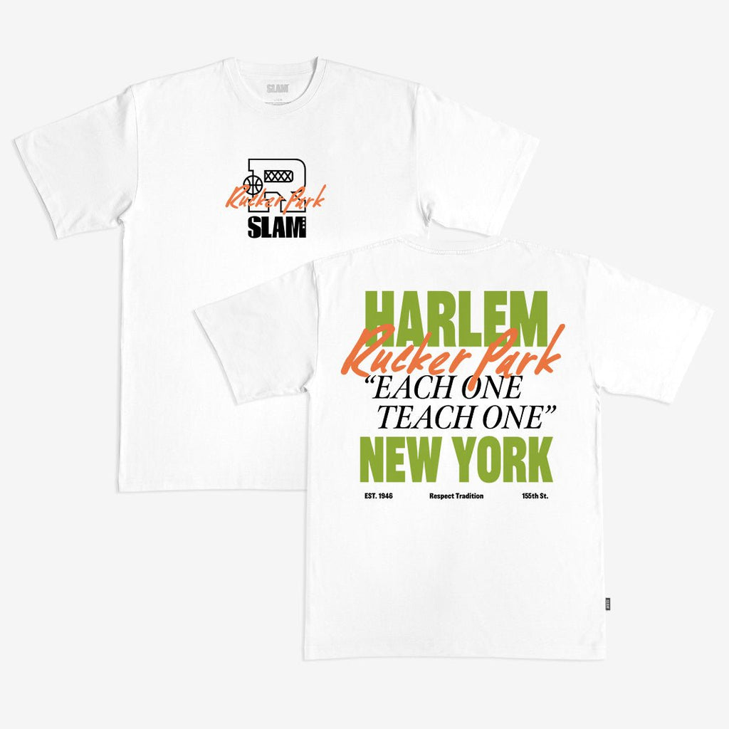Rucker Park x SLAM 'Each One, Teach One' Heavy Tee Hoodie, Sweatshirt | CoreVibeTees.com (Image 3)