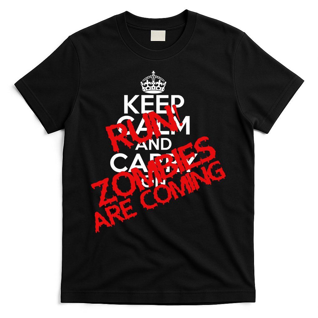 Run! Zombies Are Coming T-Shirt Hoodie, Sweatshirt | CoreVibeTees.com