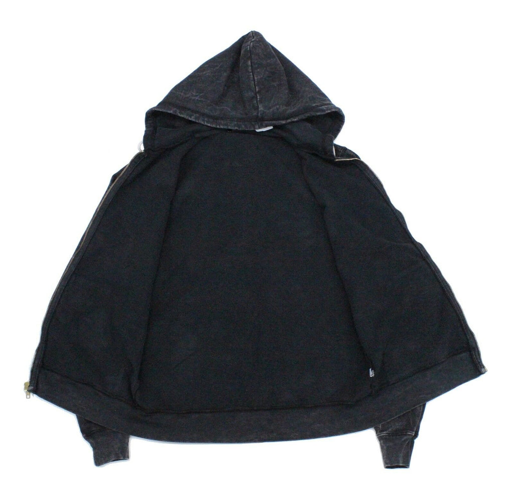 Black Organic Cotton Zip Hoodie T-Shirts, Sweatshirt | CoreVibeTees.com (Image 3)