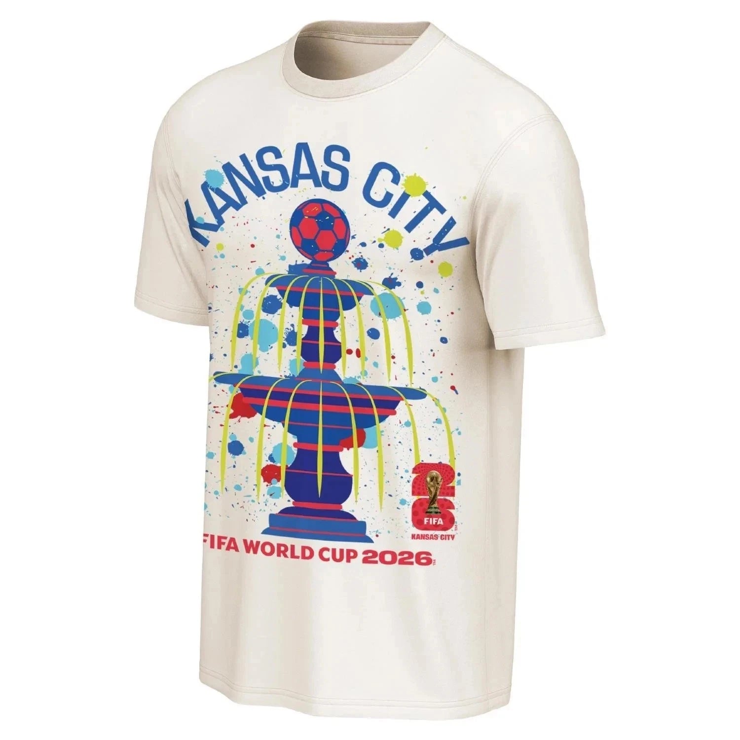 HOT ! World Futbol 26 KC Home Style Fanmade Tee Graphic Print Casual Shirt S-5XL