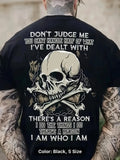 new Men's 3D Skull Graphic T-Shirt – Casual Summer Crew Neck Tee for Outdoor